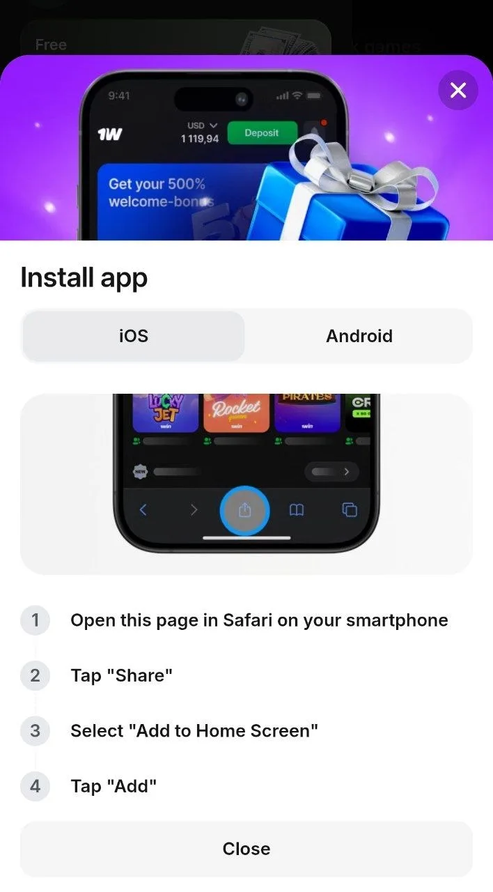 Installing the Chicken Road host casino PWA on iOS via Safari